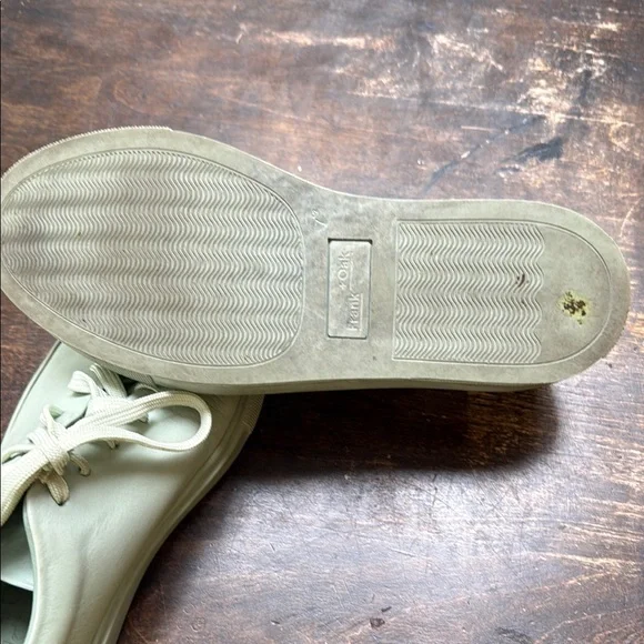 Frank & Oak Pistachio Green Minimalist Sneakers - Picture 6 of 8